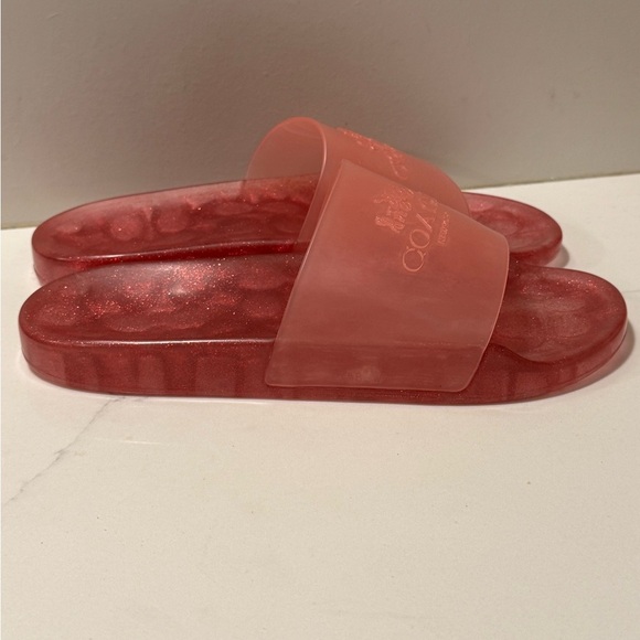 Coach Women's Blush Ulyssa Jelly Pool Slides - Picture 6 of 11